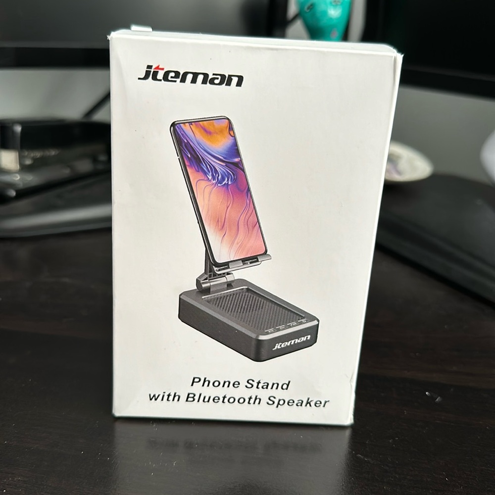 Phone Stand with Bluetooth Speaker